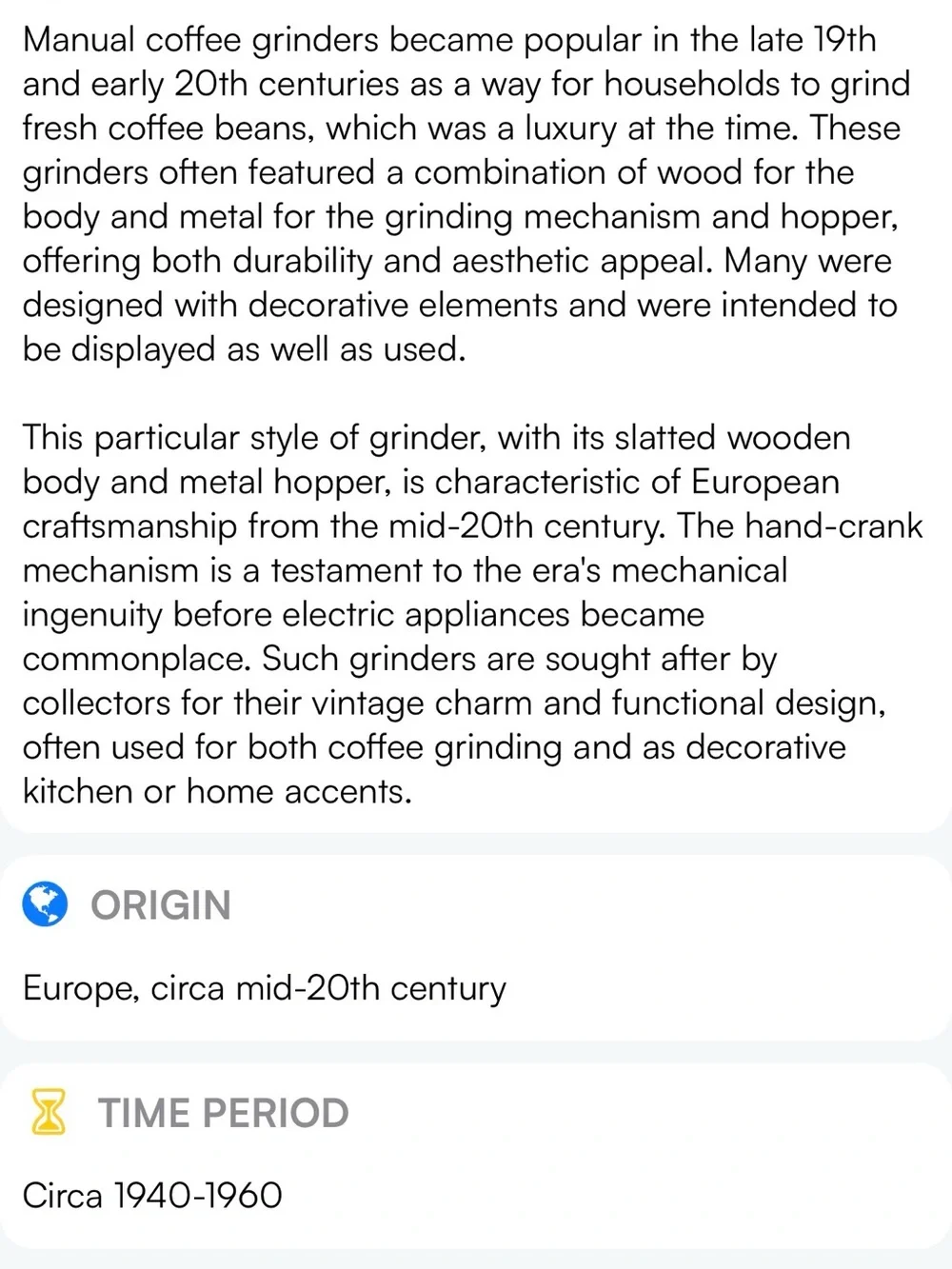 Wooden Manual Coffee Grinder